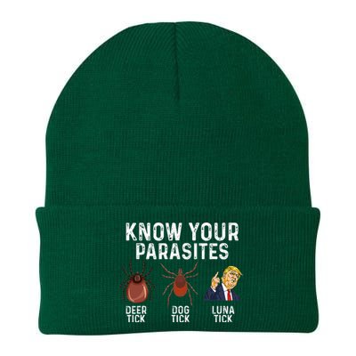 Know Your Parasites Deer Tick Dog Tick Luna Tick Anti Trump Knit Cap Winter Beanie