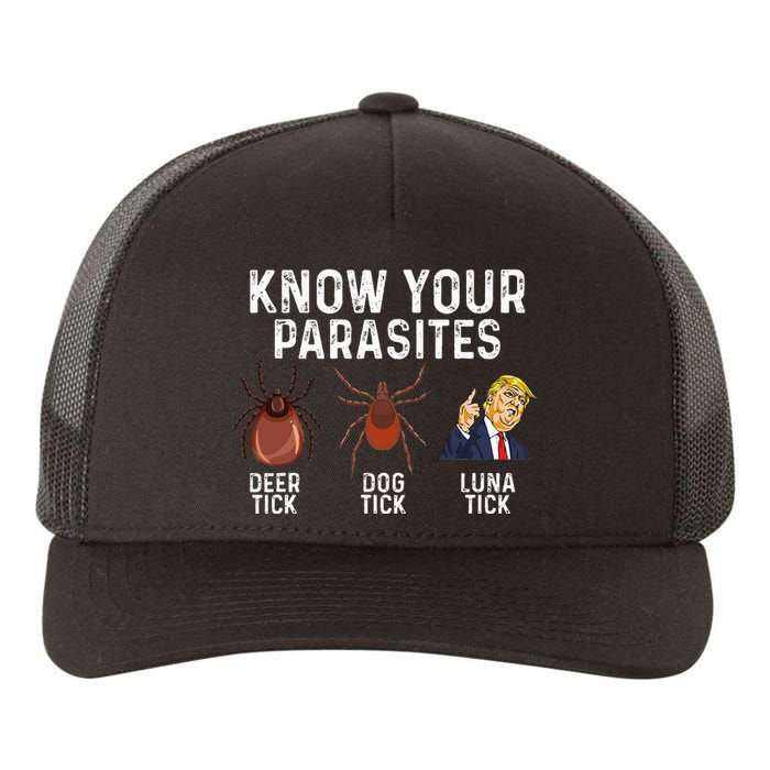 Know Your Parasites Deer Tick Dog Tick Luna Tick Anti Trump Yupoong Adult 5-Panel Trucker Hat