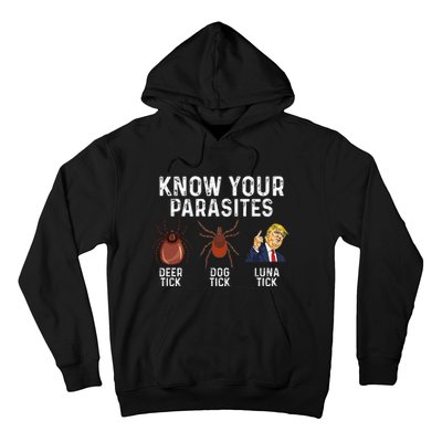 Know Your Parasites Deer Tick Dog Tick Luna Tick Anti Trump Hoodie