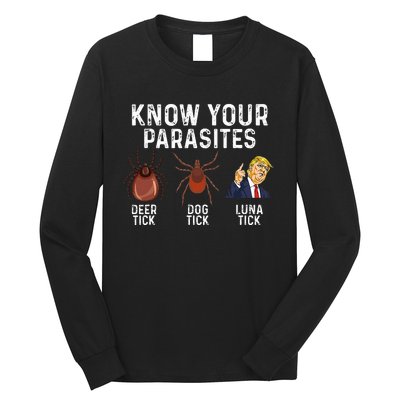 Know Your Parasites Deer Tick Dog Tick Luna Tick Anti Trump Long Sleeve Shirt