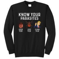 Know Your Parasites Deer Tick Dog Tick Luna Tick Anti Trump Sweatshirt