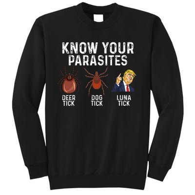 Know Your Parasites Deer Tick Dog Tick Luna Tick Anti Trump Sweatshirt