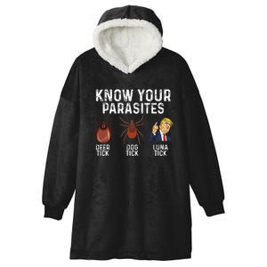 Know Your Parasites Deer Tick Dog Tick Luna Tick Anti Trump Hooded Wearable Blanket