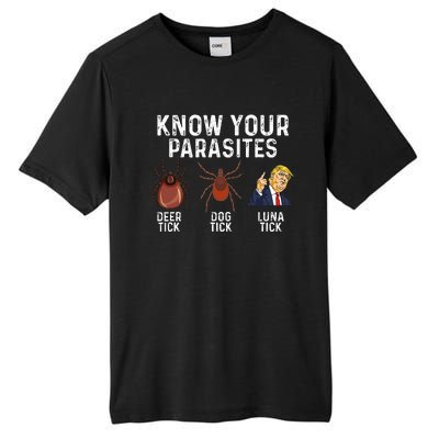 Know Your Parasites Deer Tick Dog Tick Luna Tick Anti Trump Tall Fusion ChromaSoft Performance T-Shirt