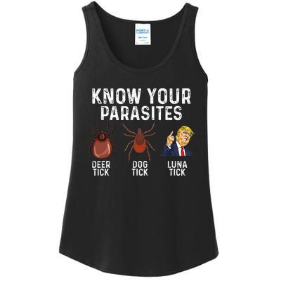 Know Your Parasites Deer Tick Dog Tick Luna Tick Anti Trump Ladies Essential Tank