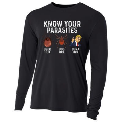 Know Your Parasites Deer Tick Dog Tick Luna Tick Anti Trump Cooling Performance Long Sleeve Crew