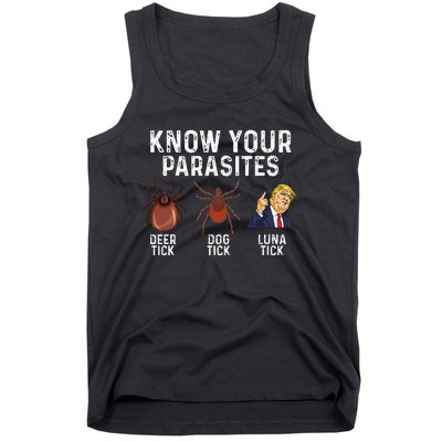 Know Your Parasites Deer Tick Dog Tick Luna Tick Anti Trump Tank Top