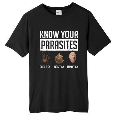 Know Your Parasites Deer Tick Dog Tick Luna Tick Tall Fusion ChromaSoft Performance T-Shirt