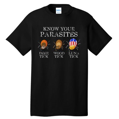 Know Your Parasites Anti Trump Luna Tick Tall T-Shirt