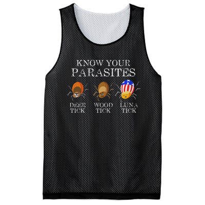 Know Your Parasites Anti Trump Luna Tick Mesh Reversible Basketball Jersey Tank