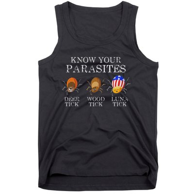 Know Your Parasites Anti Trump Luna Tick Tank Top