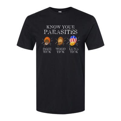 Know Your Parasites Anti Trump Luna Tick Softstyle CVC T-Shirt