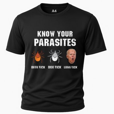 Know Your Parasites Anti Joe Biden Cooling Performance Crew T-Shirt