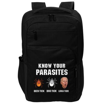 Know Your Parasites Anti Joe Biden Impact Tech Backpack