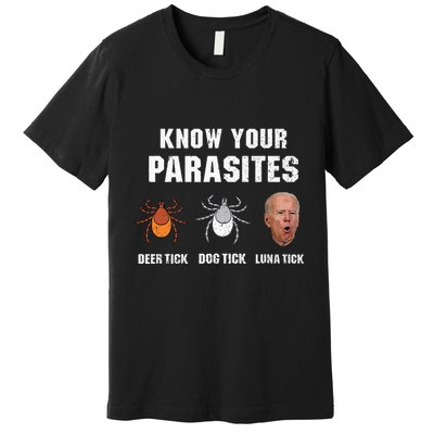 Know Your Parasites Anti Joe Biden Premium T-Shirt