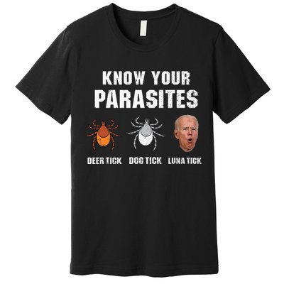 Know Your Parasites Anti Joe Biden Premium T-Shirt