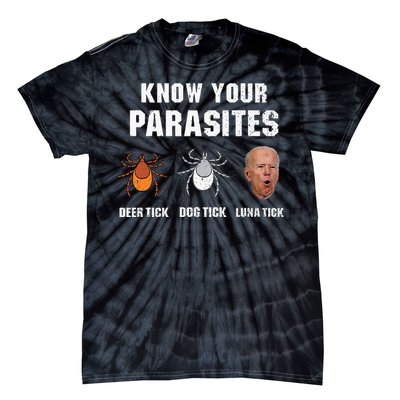 Know Your Parasites Anti Joe Biden Tie-Dye T-Shirt