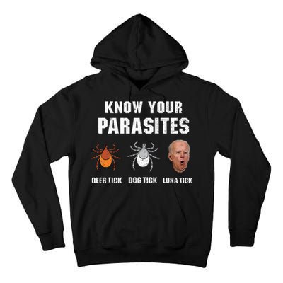 Know Your Parasites Anti Joe Biden Tall Hoodie