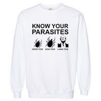 Know Your Parasites Anti Trump Garment-Dyed Sweatshirt