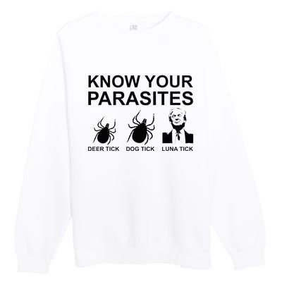 Know Your Parasites Anti Trump Premium Crewneck Sweatshirt