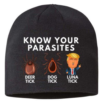 Know Your Parasites Deer Tick Dog Tick Luna Tick Anti Trump Sustainable Beanie