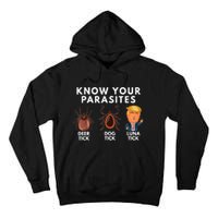 Know Your Parasites Deer Tick Dog Tick Luna Tick Anti Trump Tall Hoodie