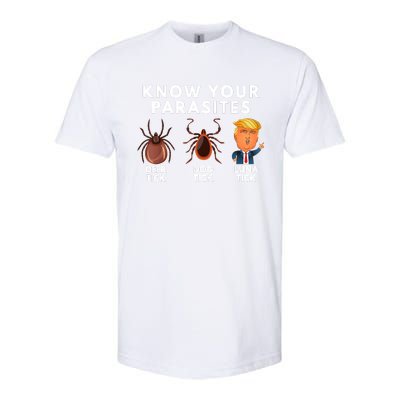 Know Your Parasites Deer Tick Dog Tick Luna Tick Anti Trump Softstyle CVC T-Shirt