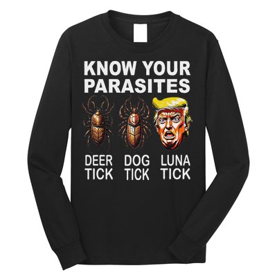 Know Your Parasites Anti Trump Funny Luna Tick Democrat Long Sleeve Shirt