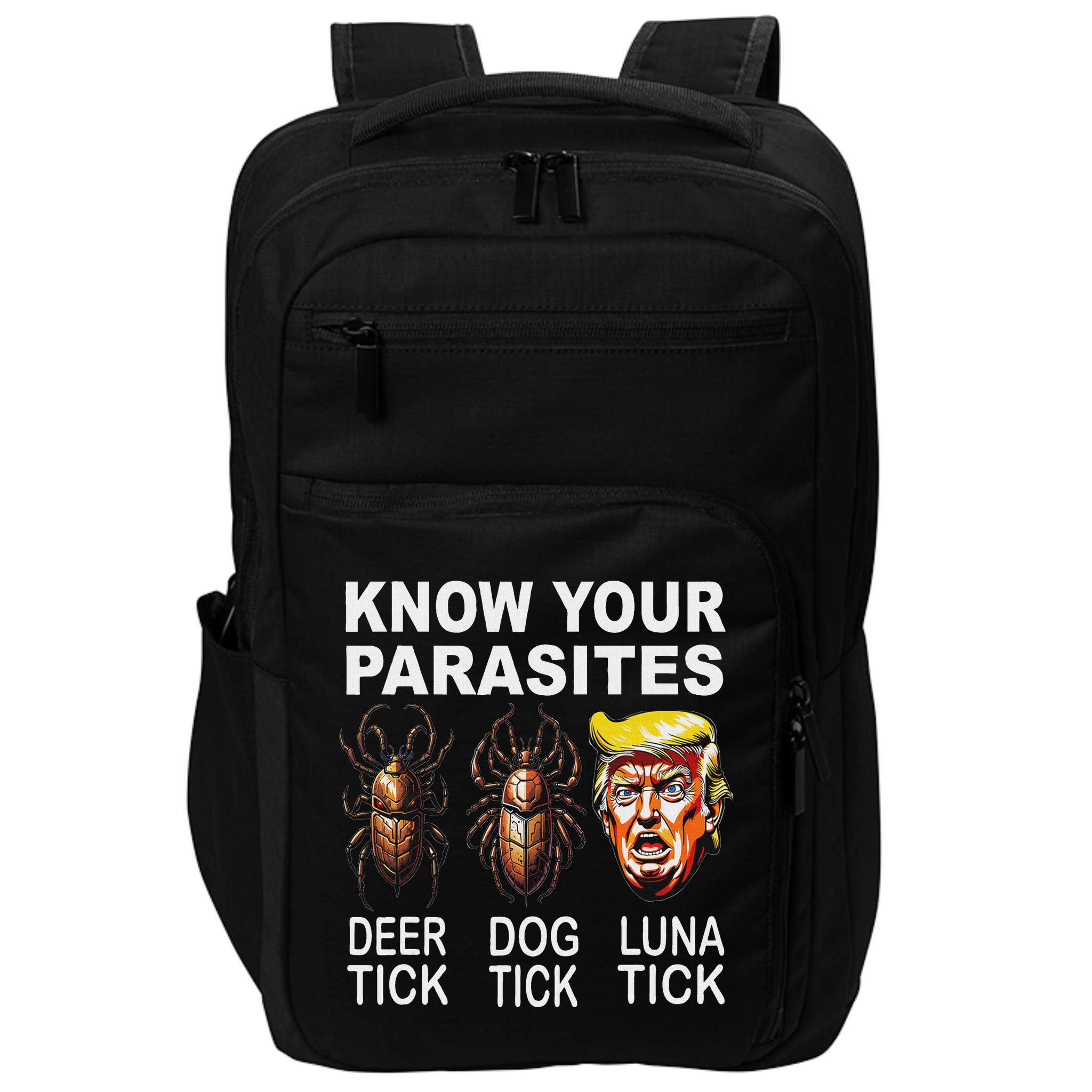 Know Your Parasites Anti Trump Funny Luna Tick Democrat Impact Tech Backpack