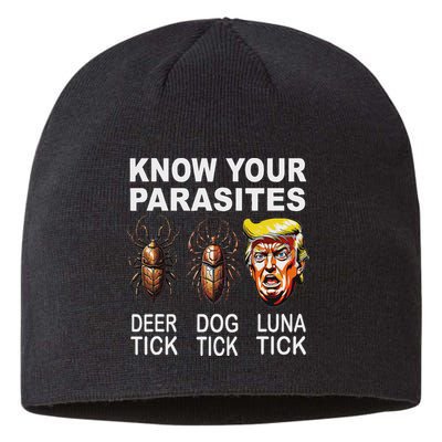 Know Your Parasites Anti Trump Funny Luna Tick Democrat Sustainable Beanie