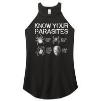 Know Your Parasites Tick Biden (On Back) TShirt Women’s Perfect Tri Rocker Tank