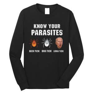 Know Your Parasites Anti Joe Biden Long Sleeve Shirt