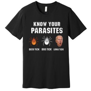 Know Your Parasites Anti Joe Biden Premium T-Shirt