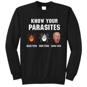 Know Your Parasites Anti Joe Biden Tall Sweatshirt