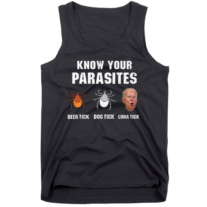 Know Your Parasites Anti Joe Biden Tank Top