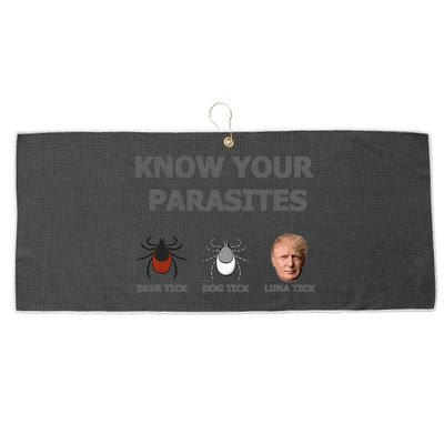 Know Your Parasites Anti Trump Resist Large Microfiber Waffle Golf Towel