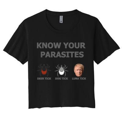 Know Your Parasites Anti Trump Resist Crop Top