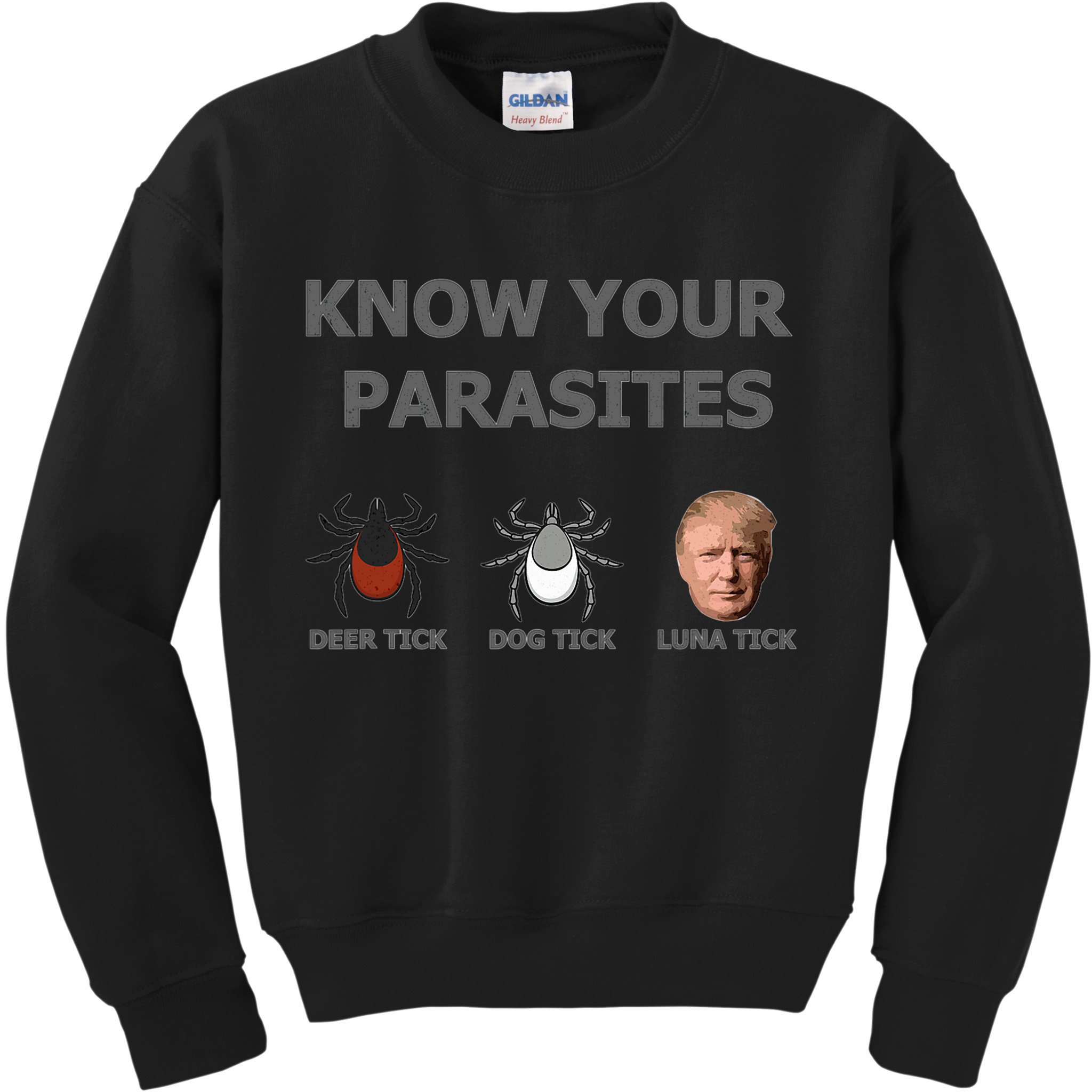 Know Your Parasites Anti Trump Resist Kids Sweatshirt
