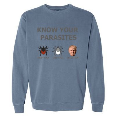 Know Your Parasites Anti Trump Resist Garment-Dyed Sweatshirt