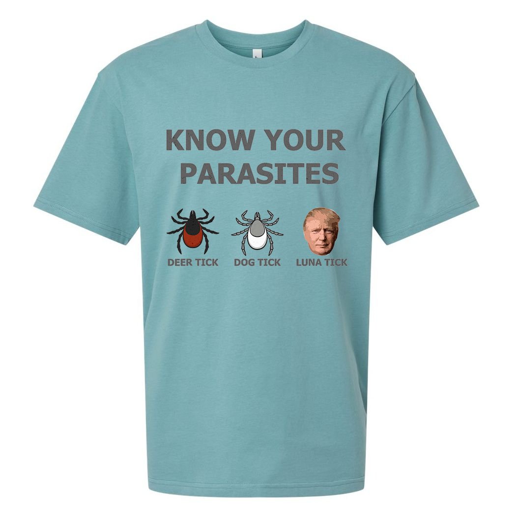 Know Your Parasites Anti Trump Resist Sueded Cloud Jersey T-Shirt