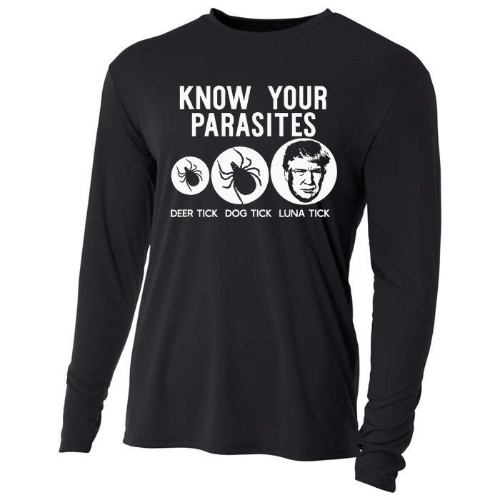 Know Your Parasites Antitrump Resist Funny Gift Cooling Performance Long Sleeve Crew