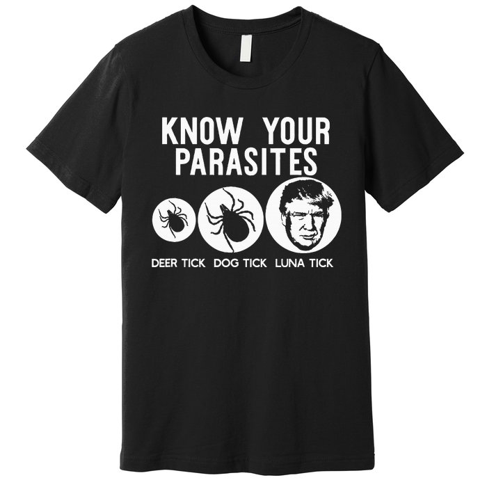 Know Your Parasites Antitrump Resist Funny Gift Premium T-Shirt