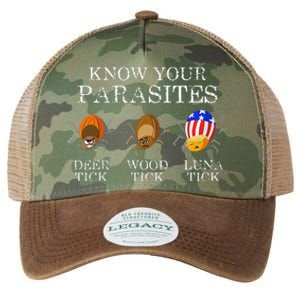 Know Your Parasites Anti Trump Luna Tick Funny Legacy Tie Dye Trucker Hat