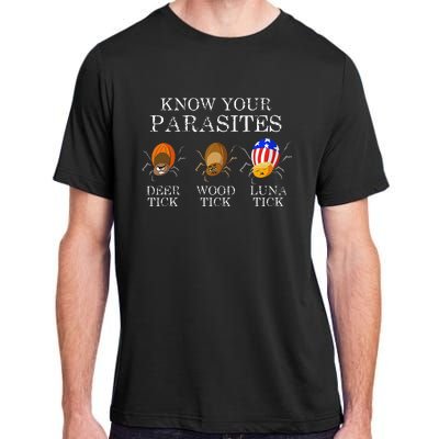 Know Your Parasites Anti Trump Luna Tick Funny Adult ChromaSoft Performance T-Shirt