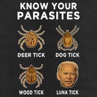 Know Your Parasites Funny Anti Joe Biden (On Back) Cool Comfort Performance Bucket Hat