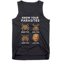 Know Your Parasites Funny Anti Joe Biden (On Back) Tank Top