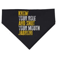 Know Your Role And Shut Your Mouth Jabroni USA-Made Doggie Bandana