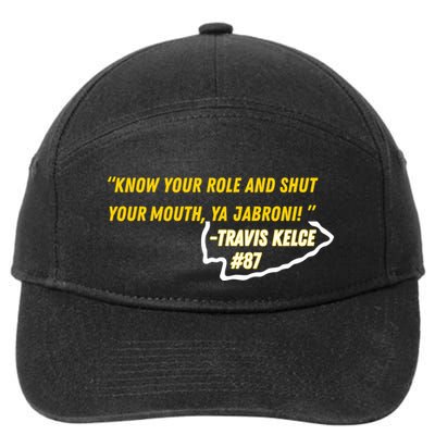 Know Your Role And Shut Your Mouth 7-Panel Snapback Hat