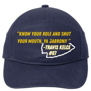 Know Your Role And Shut Your Mouth 7-Panel Snapback Hat