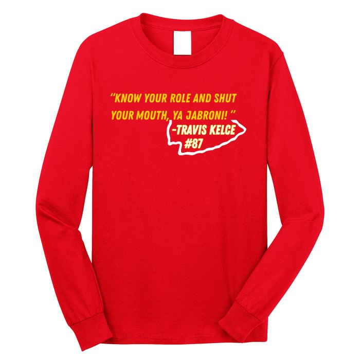 Know Your Role And Shut Your Mouth Long Sleeve Shirt